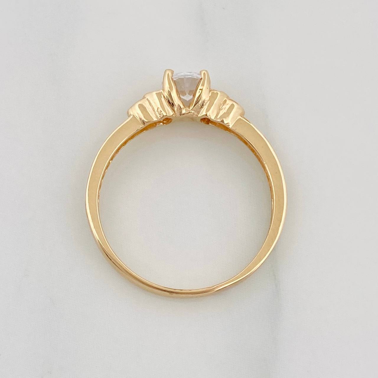 Anillo Solitario 2.2g / T6 1/2 Oro Amarillo 18K