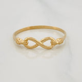 Infinity Ring 1.2g / T7 3/4 Yellow Gold 18K