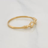 Infinity Ring 1.2g / T7 3/4 Yellow Gold 18K