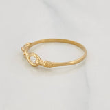 Infinity Ring 1.2g / T7 3/4 Yellow Gold 18K