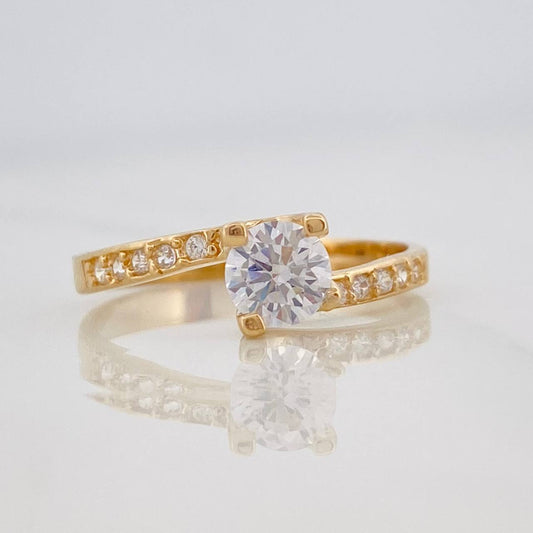 Anillo Solitario 1.8g / T6 1/4 Oro Amarillo 18K