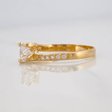 Anillo Solitario 1.8g / T6 1/4 Oro Amarillo 18K
