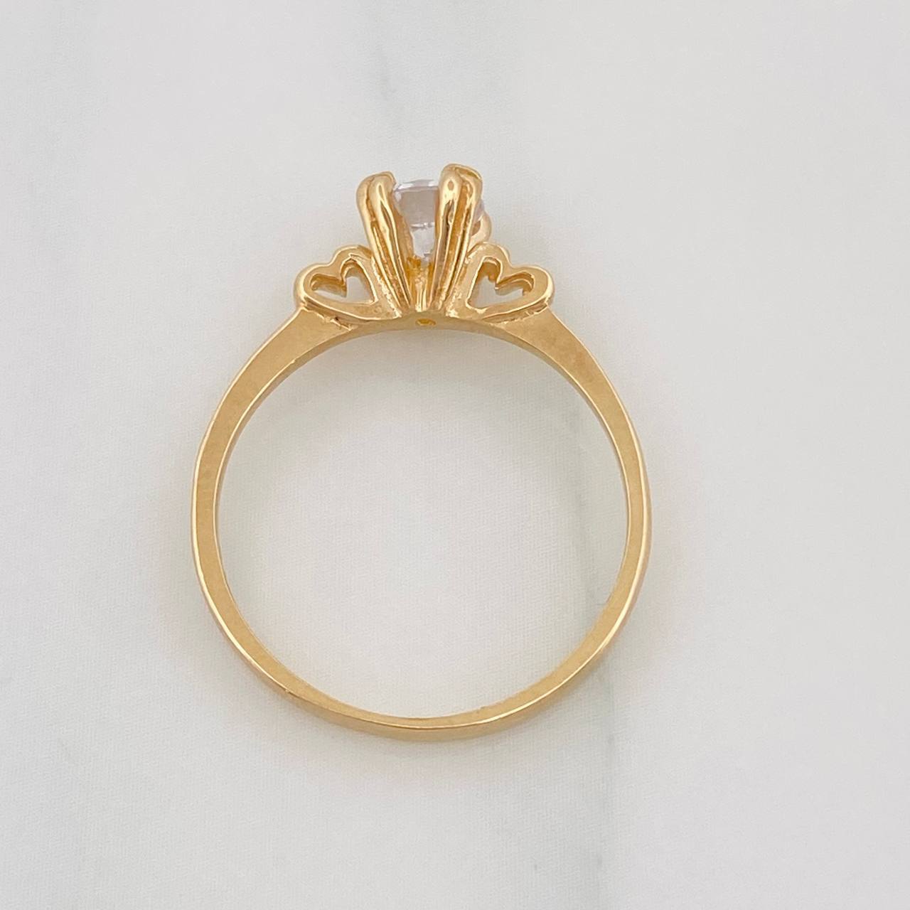 Anillo Solitario 2.3g / T6 1/4 Oro Amarillo 18K