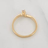 Anillo Solitario 1.6g / T5 1/2 Oro Amarillo 18K