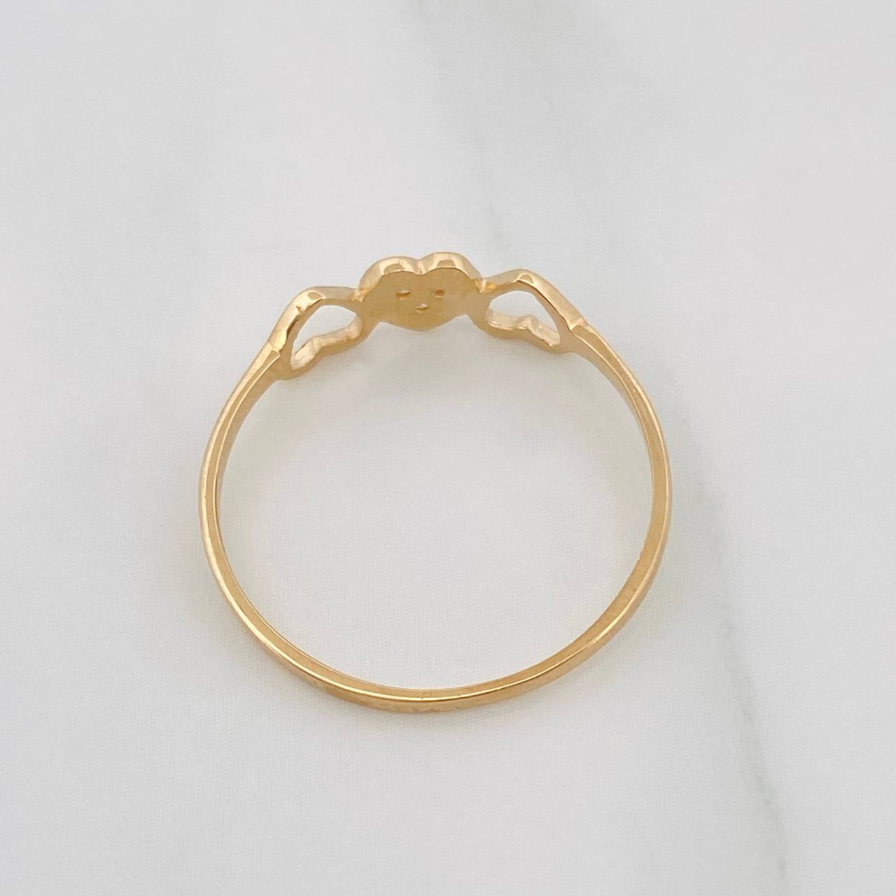 Hearts Ring 0.95g / T7 Yellow Gold 18K