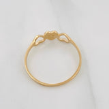 Hearts Ring 0.95g / T7 Yellow Gold 18K