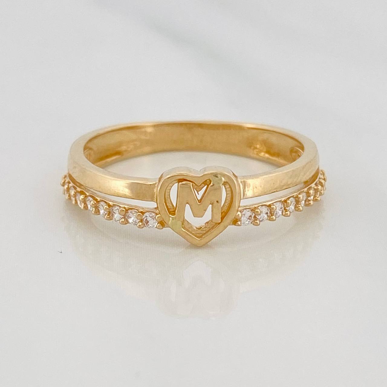 Heart Ring M 2.55g / T7 Yellow Gold 18K
