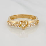 Heart Ring M 2.55g / T7 Yellow Gold 18K
