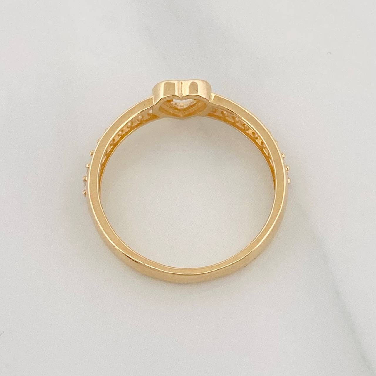 Heart Ring M 2.55g / T7 Yellow Gold 18K