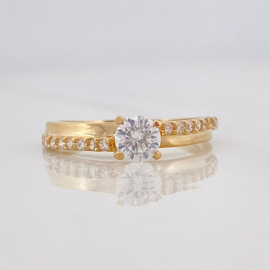 Anillo Solitario 2.55g / T6 1/2 Oro Amarillo 18K