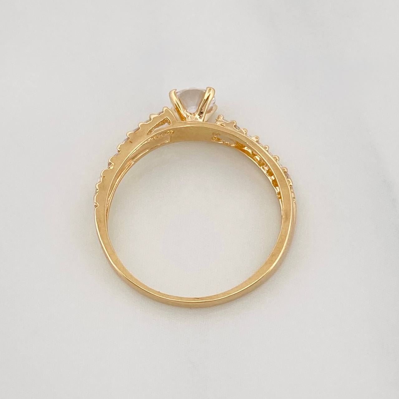 Anillo Solitario 1.7g / T6 Oro Amarillo 18K