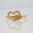 Heart Ring 1.45g / T6 1/4 Yellow Gold 18K