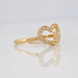 Heart Ring 1.45g / T6 1/4 Yellow Gold 18K