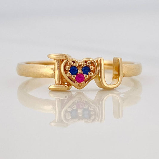 I Love You Ring 1.95g / T7 Yellow Gold 18K