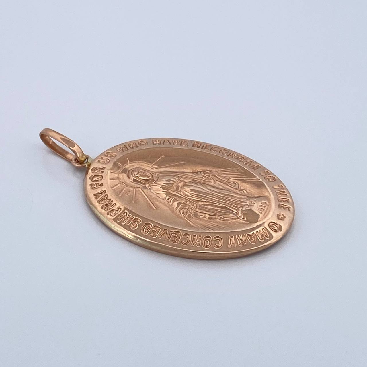 Dije Virgen Milagrosa 2.7gr / 1 1/2 in / Oro Rosa 18K $