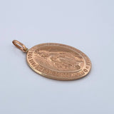 Dije Virgen Milagrosa 2.7gr / 1 1/2 in / Oro Rosa 18K $