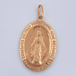 Dije Virgen Milagrosa 2.7gr / 1 1/2 in / Oro Rosa 18K $