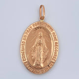 Dije Virgen Milagrosa 2.7gr / 1 1/2 in / Oro Rosa 18K $