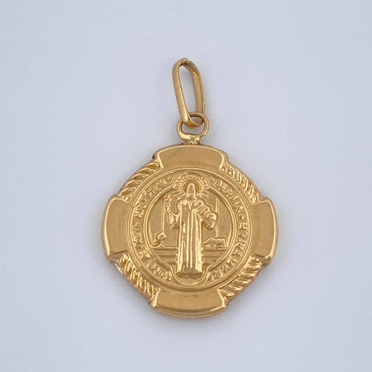 Dije San Benito 1.25gr / 1 in / Oro Amarillo 18K $