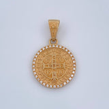 Dije San Benito 4.25gr / 1 1/4 in / Oro Amarillo 18K $