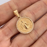 Dije San Benito 4.25gr / 1 1/4 in / Oro Amarillo 18K $