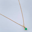 Set Veneciana + Redondo Esmeralda 1gr / 17 3/4 in / 0.46mm Oro Amarillo 18K &