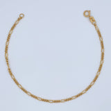 Pulso Figaro 0.9gr / 7 in / 1.8mm Oro Amarillo +1 18K $