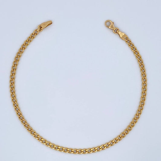 Pulso Cubano 2.65gr / 7 3/4 in / 2.7mm Oro Amarillo +1 18K $