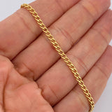 Pulso Cubano 2.65gr / 7 3/4 in / 2.7mm Oro Amarillo +1 18K $