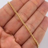 Pulso Veneciano 2.6gr / 7 3/4 in / 1.5mm Oro Amarillo +3 18K $