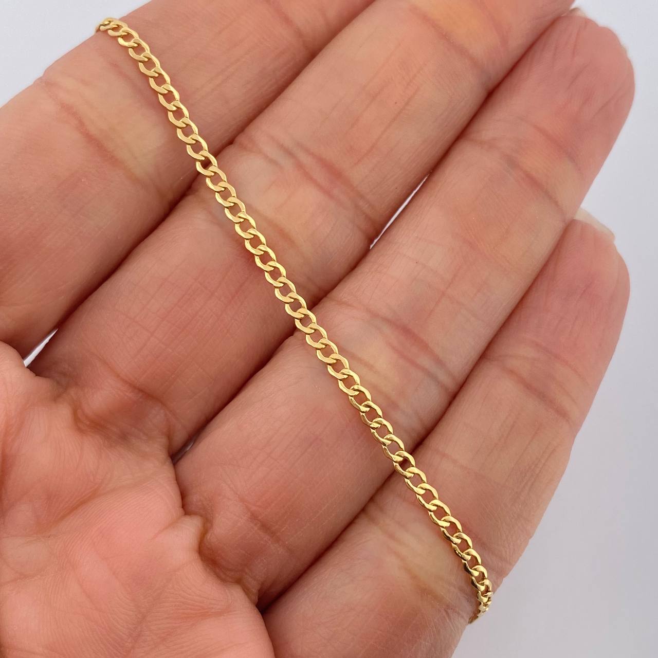 Pulso Cubana  1.05gr / 7 3/4 in / 2.08mm Oro Amarillo +1 18K %