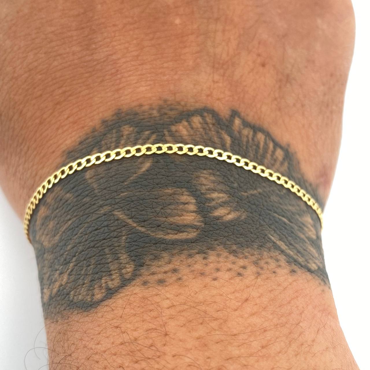Pulso Cubana  1.05gr / 7 3/4 in / 2.08mm Oro Amarillo +1 18K %