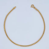 Pulso Veneciano 2.6gr / 7 3/4 in / 1.5mm Oro Amarillo +3 18K $