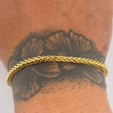 Pulso Franco 3.6gr / 7 1/2 in / 2.6mm Oro Amarillo +3 18K $