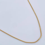 Cadena Veneciana 1.8gr / 19 1/2 in / 0.98mm Oro Amarillo +3 18K %