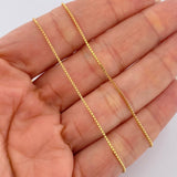 Cadena Veneciana 1.8gr / 19 1/2 in / 0.98mm Oro Amarillo +3 18K %