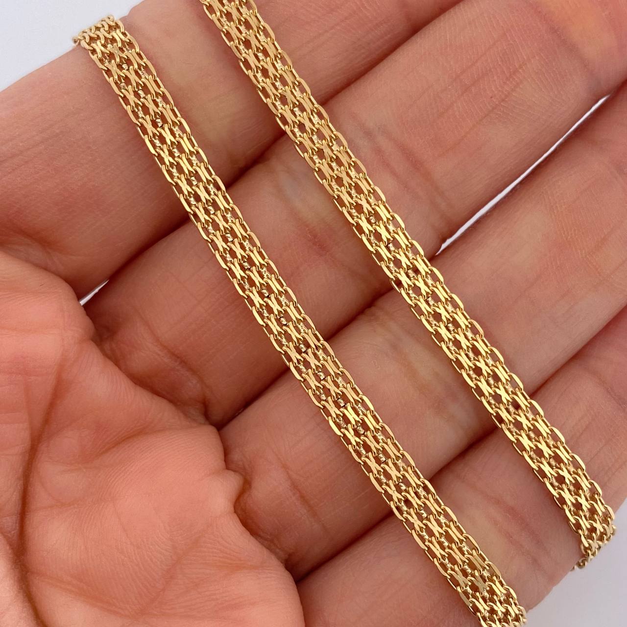 Cadena China 13.55gr / 23 3/4 in / 1.6mm Oro Amarillo +1 18K $