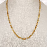 Cadena Figaro 7gr / 23 3/4 in / 3mm Oro Amarillo +1 18K $