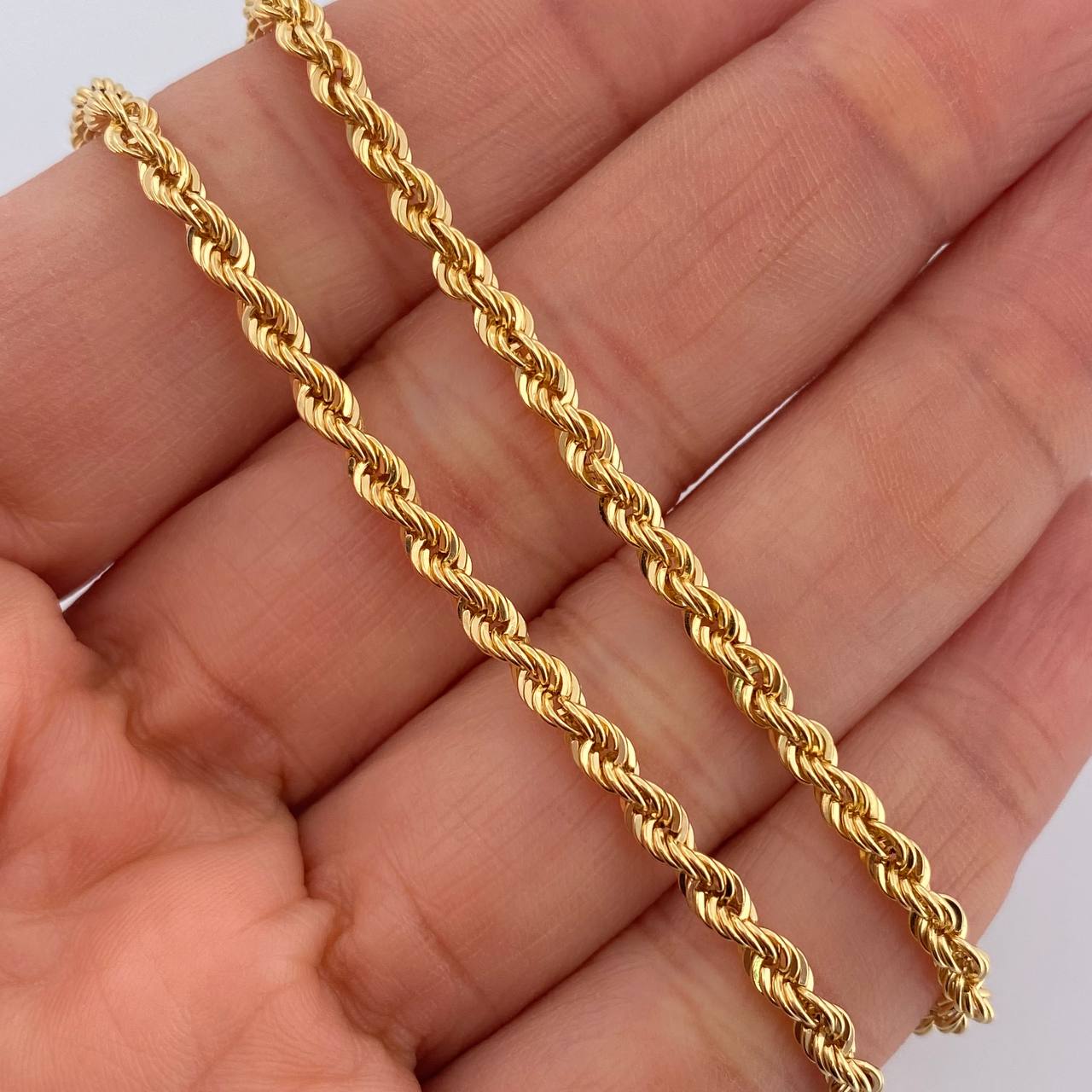 Rope Chain 7.4gr / 23 3/4 in / 3.07mm Yellow Gold +3 18K $