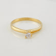 Solitaire Ring 1.95g / T7 Yellow Gold 18K
