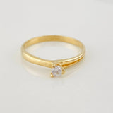 Solitaire Ring 1.95g / T7 Yellow Gold 18K