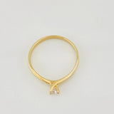 Solitaire Ring 1.95g / T7 Yellow Gold 18K