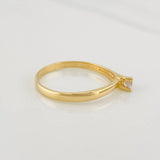 Solitaire Ring 1.95g / T7 Yellow Gold 18K