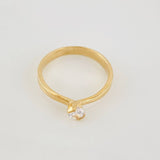 Anillo Solitario 2.65g / T7 Oro Amarillo 18K