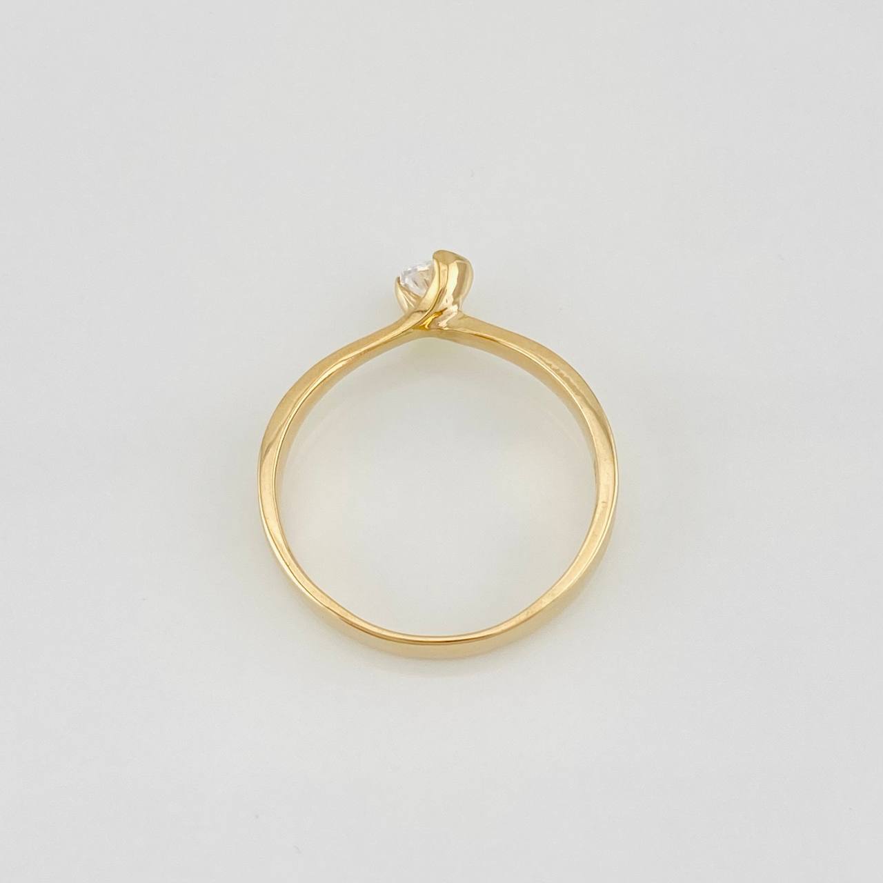 Anillo Solitario 2.65g / T7 Oro Amarillo 18K