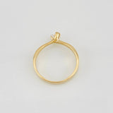 Anillo Solitario 2.65g / T7 Oro Amarillo 18K