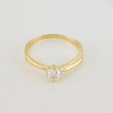 Solitaire Ring 1.95g / T8 Yellow Gold 18K