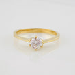 Solitaire Ring 2g / T5 3/4 Yellow Gold 18K