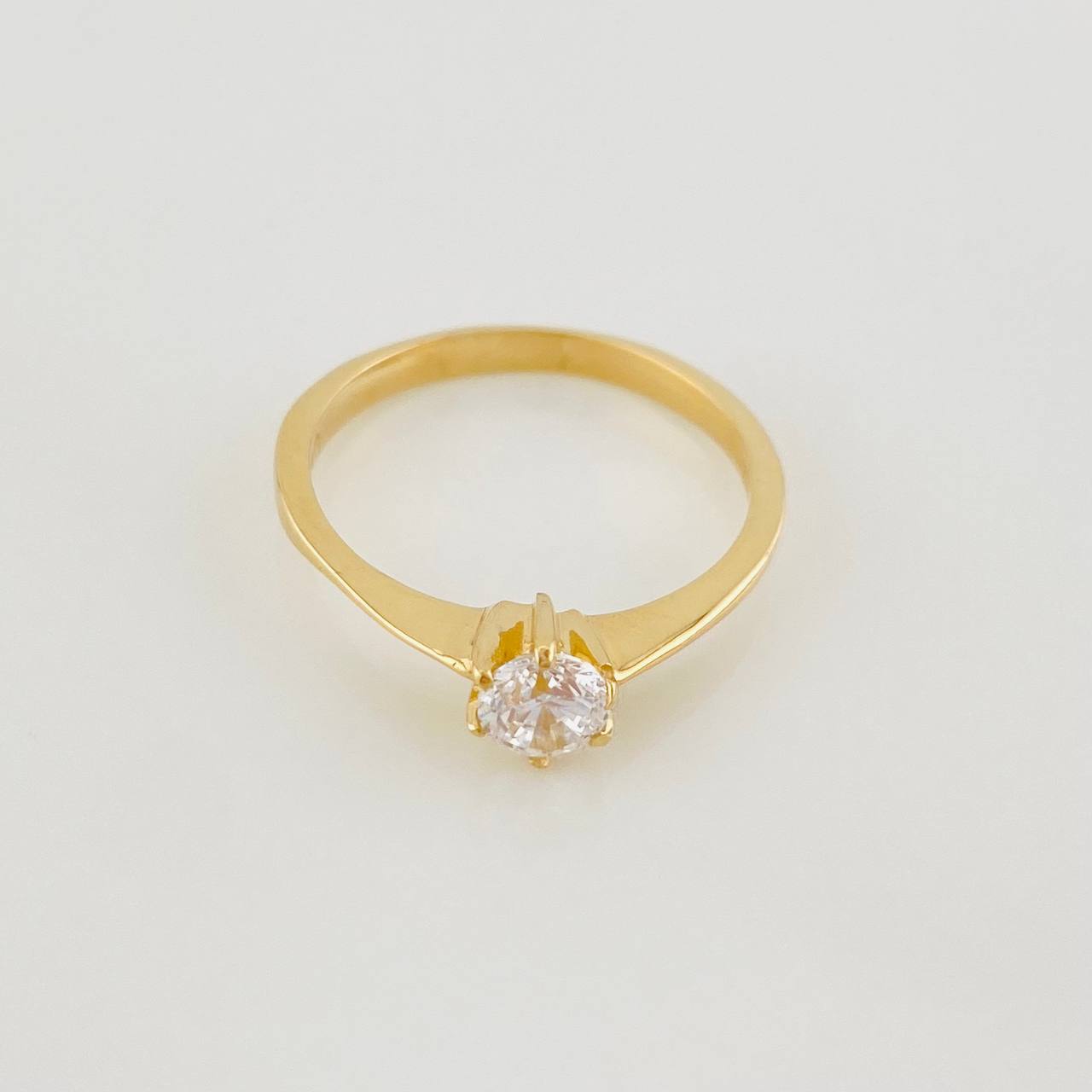 Solitaire Ring 2g / T5 3/4 Yellow Gold 18K