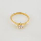 Solitaire Ring 2g / T5 3/4 Yellow Gold 18K